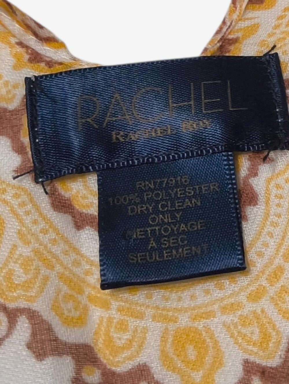 Rachel Roy Boho Paisley Medallion Kimono Duster - Yellow Brown White - One Size - Picture 4 of 5